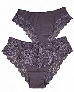 Женские трусы слипы с кружевом  ALINA 