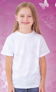 Белая футболка для девочки GARANT