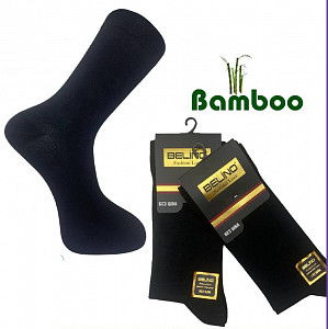 Черные мужские носки из бамбука BELINO